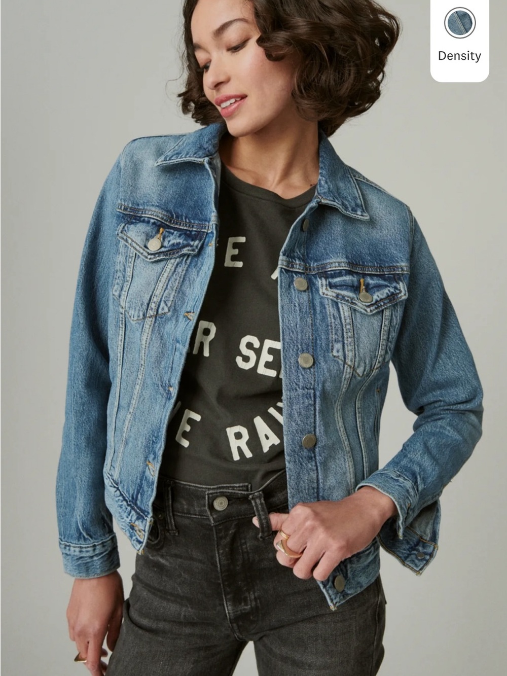 Lucky Brand Light Blue Denim Trucker Jacket